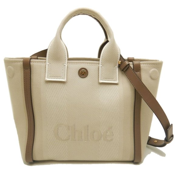 CHLOE Cream Leather Tote Bag - Picture 1 of 10